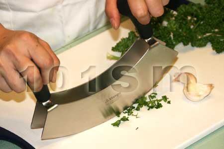 <b>香料刀Mincing knife</b><li>double blade雙刃  </b><li>一把<br>